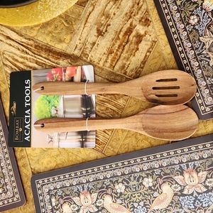 Wooden serving spoons